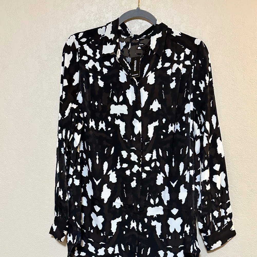Express - Patterned Satin Tunic